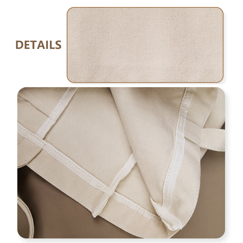 VASE AND LEAVES CANVAS BAG
