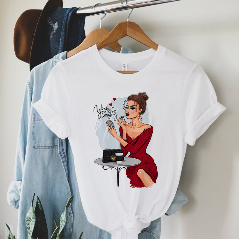 Comfortable life Female White T-Shirt
