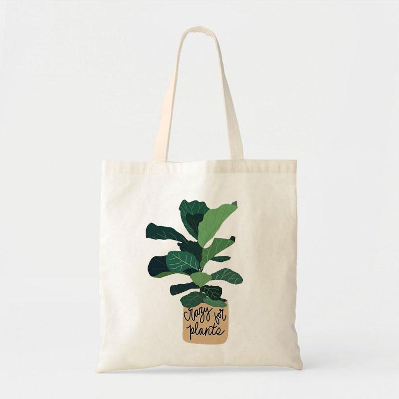 FIDDLE LEAF FIG CANVAS BAG