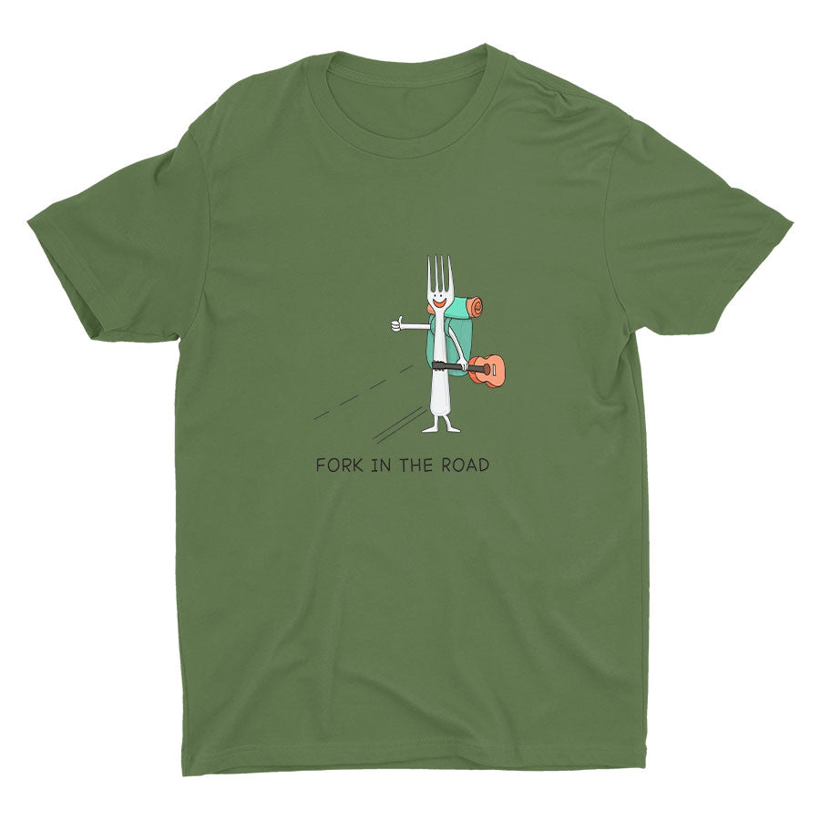 One “Fork” In The Road Cotton Tee