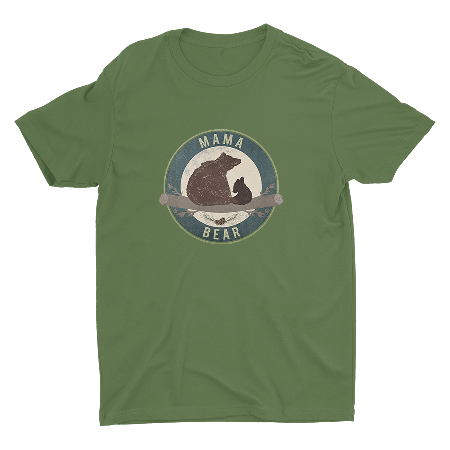 A MAMA Bear With A BABY Bear Cotton Tee