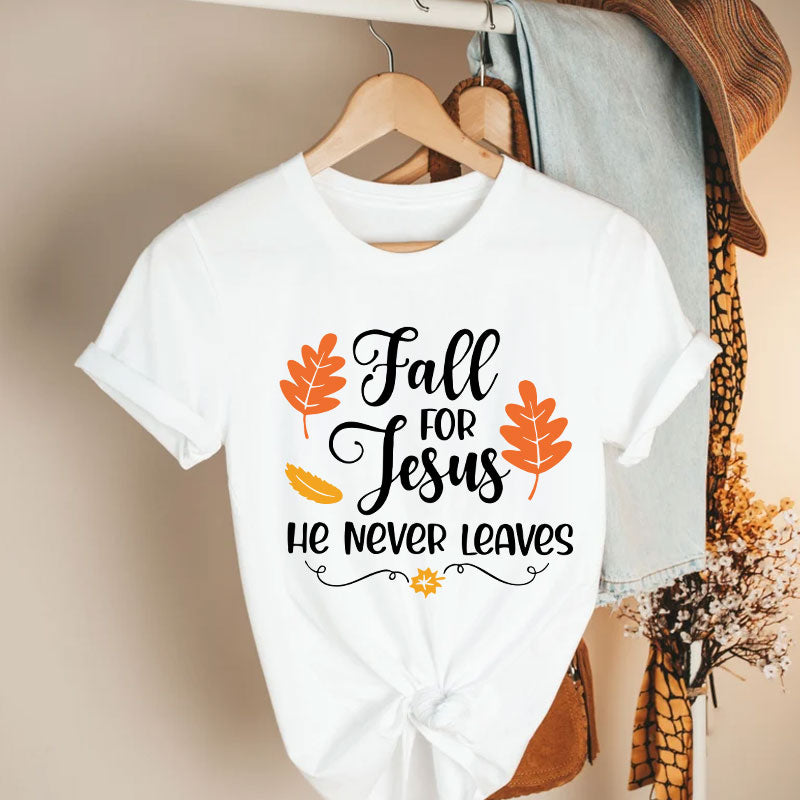 Fall For Jesus Cotton Tee