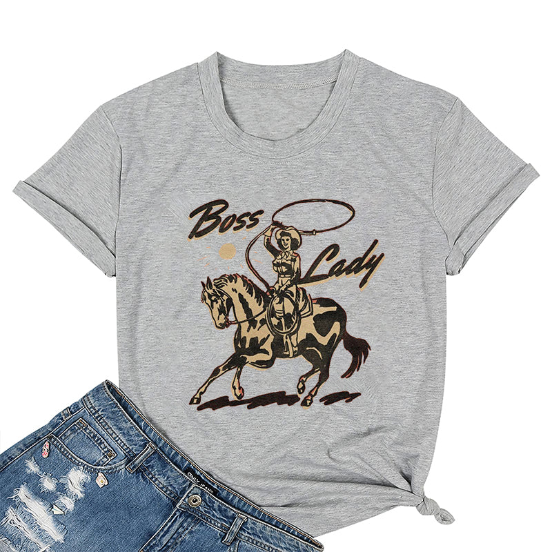 Riding Boss Lady Cotton Tee