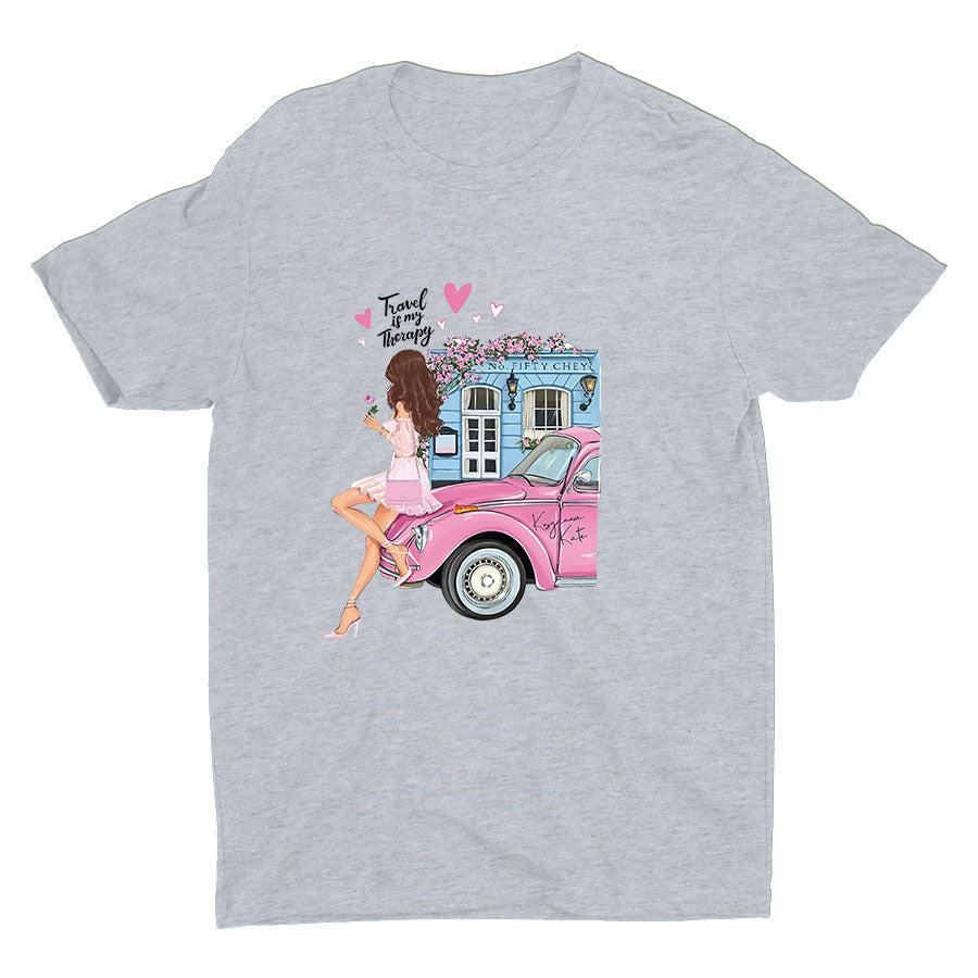 Travel Is My Therapy Cotton Tee
