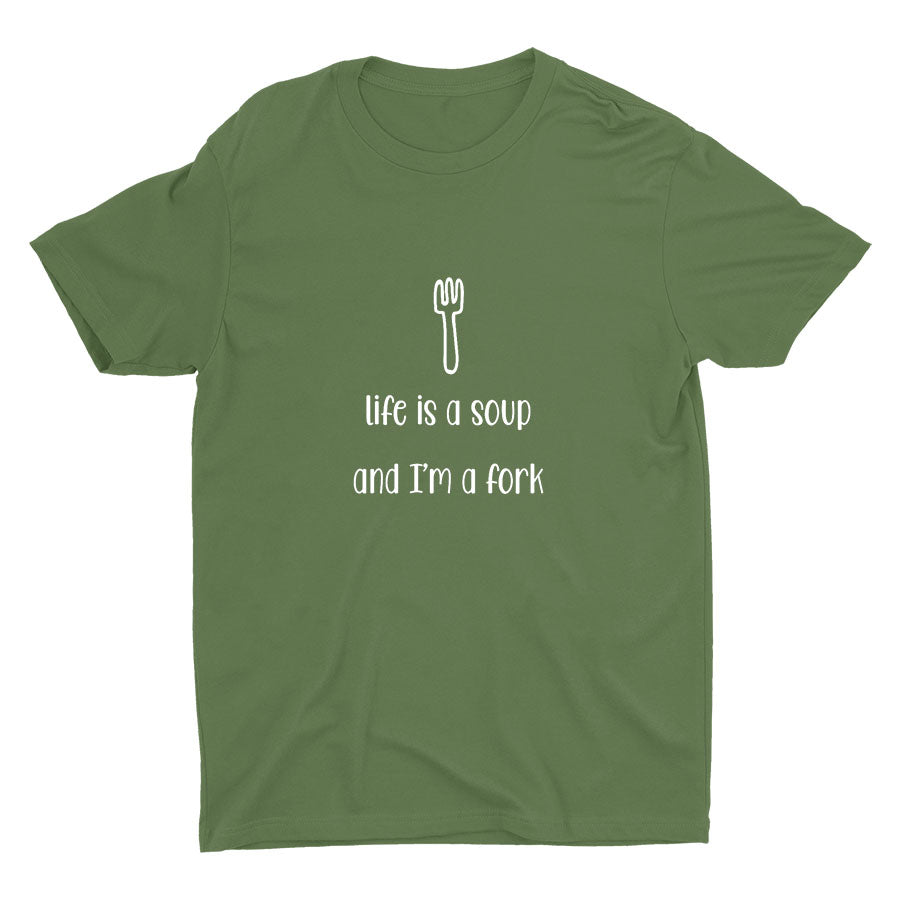 Life Is A Soup Cotton Tee