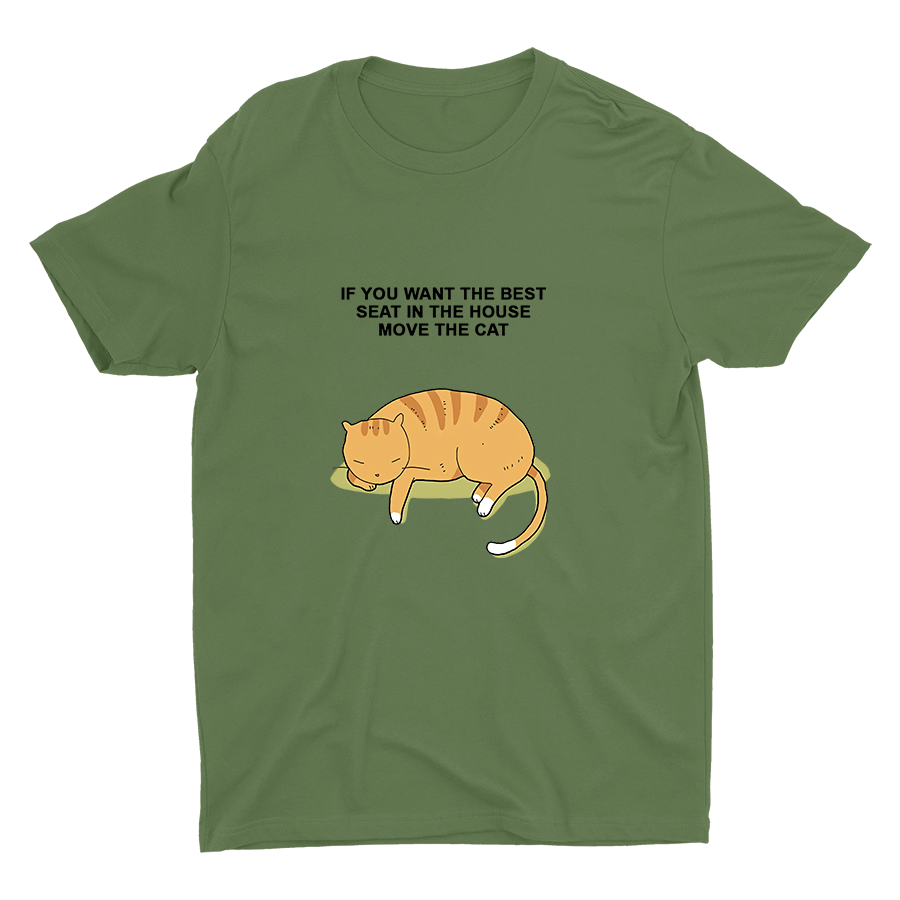 Just Move The Cat Cotton Tee