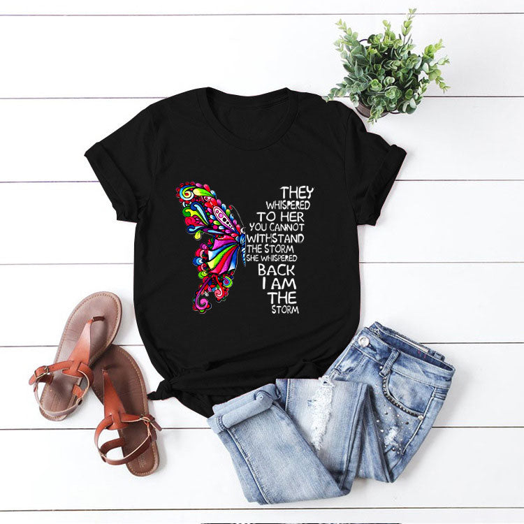 I am the storm multi-color tee