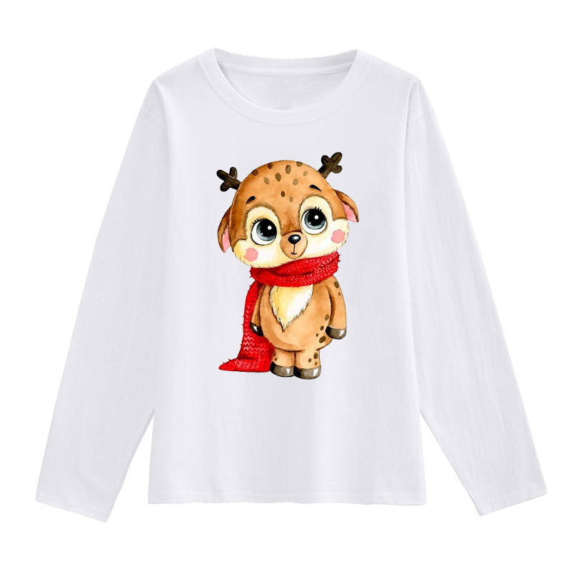 Merry Christmas Women White T-Shirt S