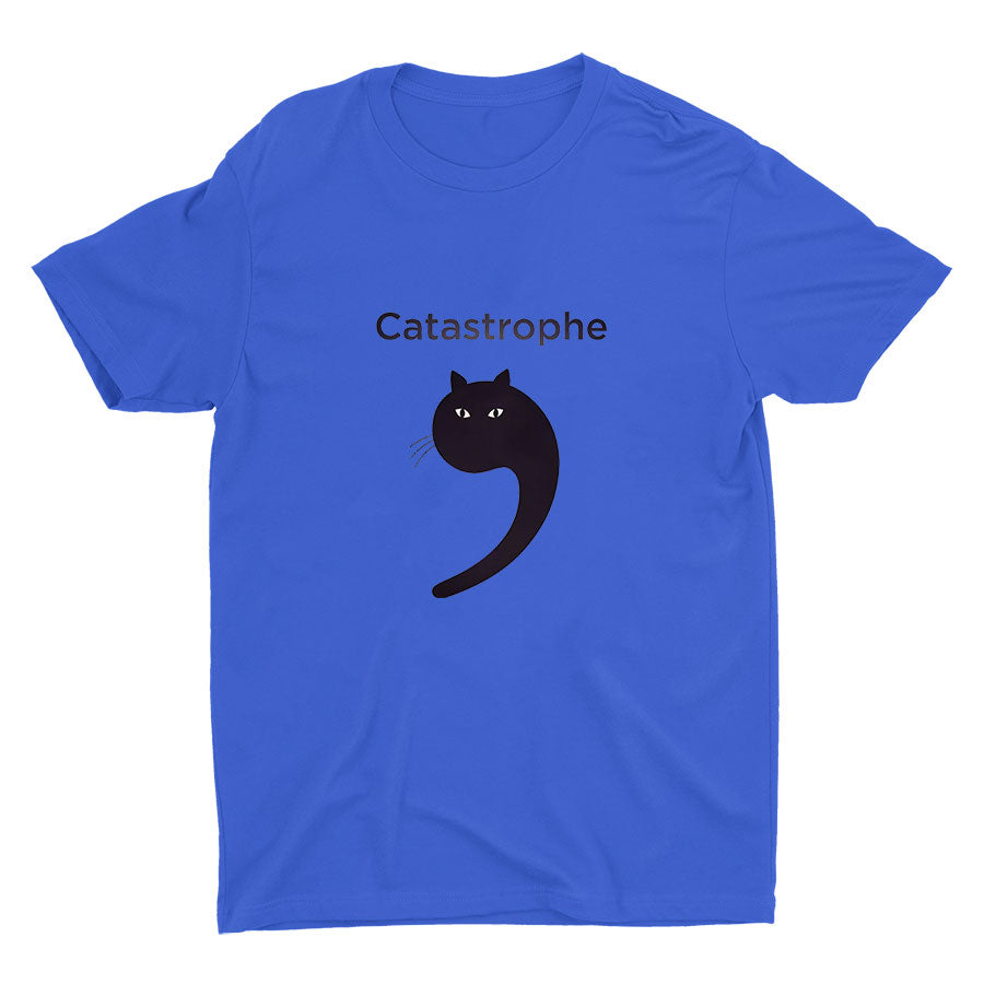Catastrophe Funny Cat Cotton Tee