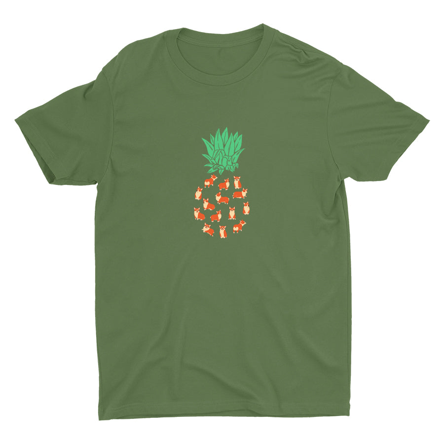 Pineapple Corgi Cotton Tee
