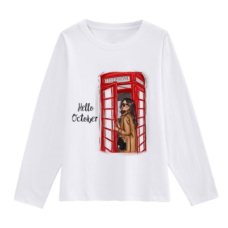 I Love Autumn White T-Shirt F