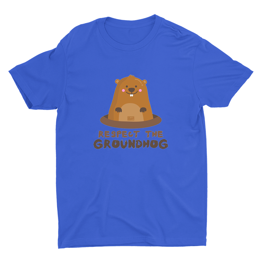 Respect The Groundhog Printed T-shirt