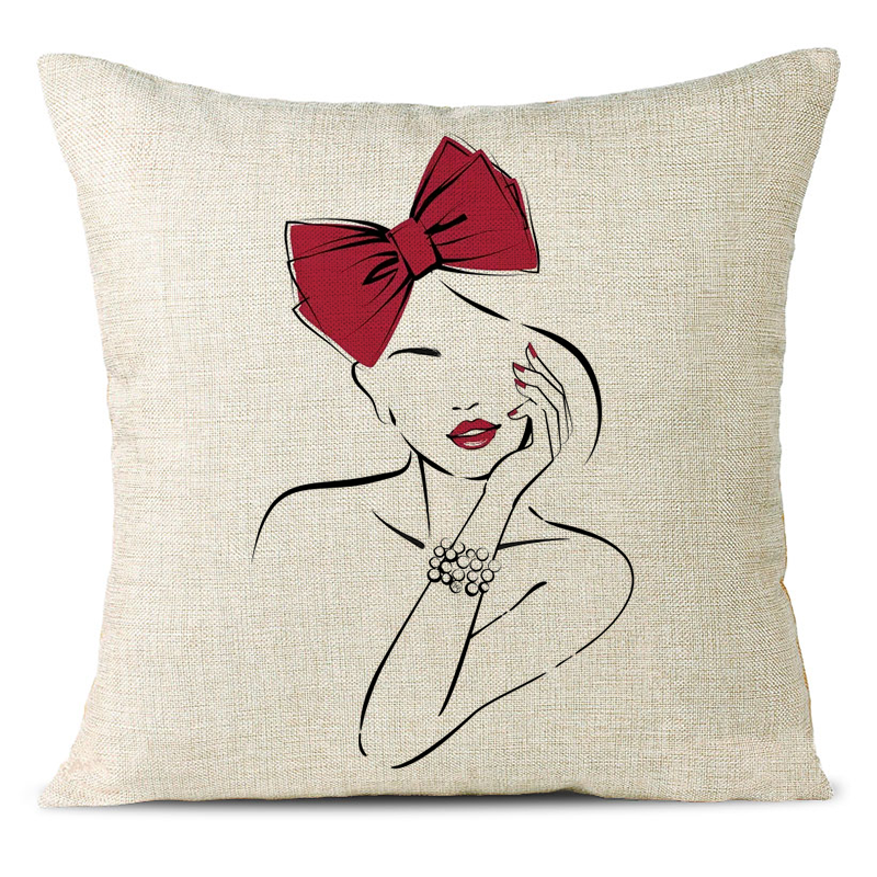 Lines Art Linen Pillowcase