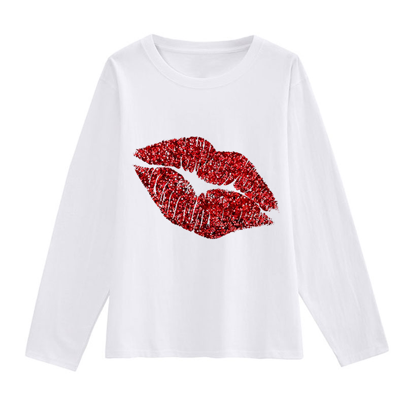 Red Glitter Lips