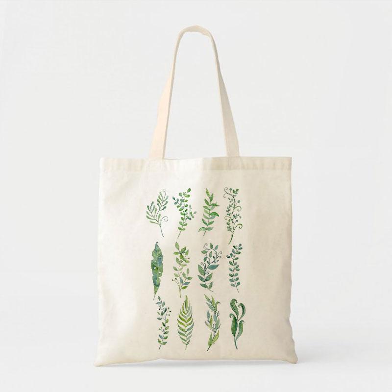 LEAVES COLLECTION CANVAS BAG
