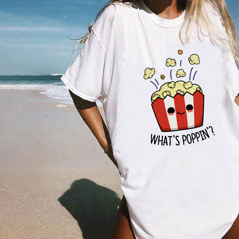 what's popping? Cotton Tee