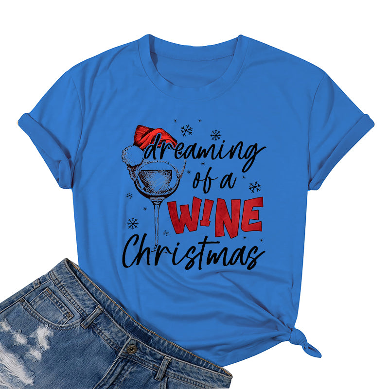 Cotton 2022 Merry Christmas T-shirts