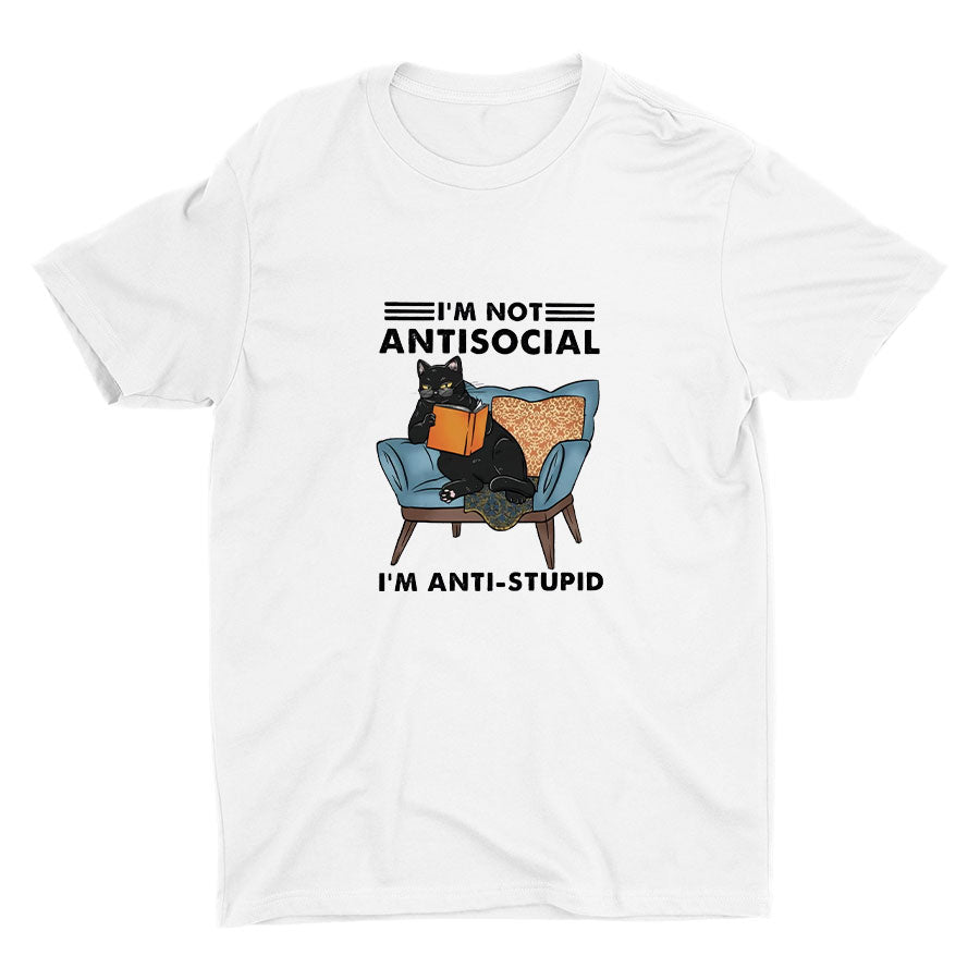 I′M NOT ANTISOCIAL Cotton Tee