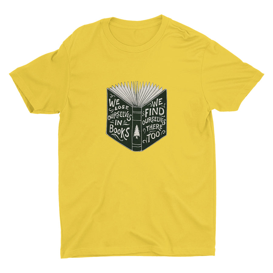 WE FIND OURSELVES IN BOOKS Cotton Tee