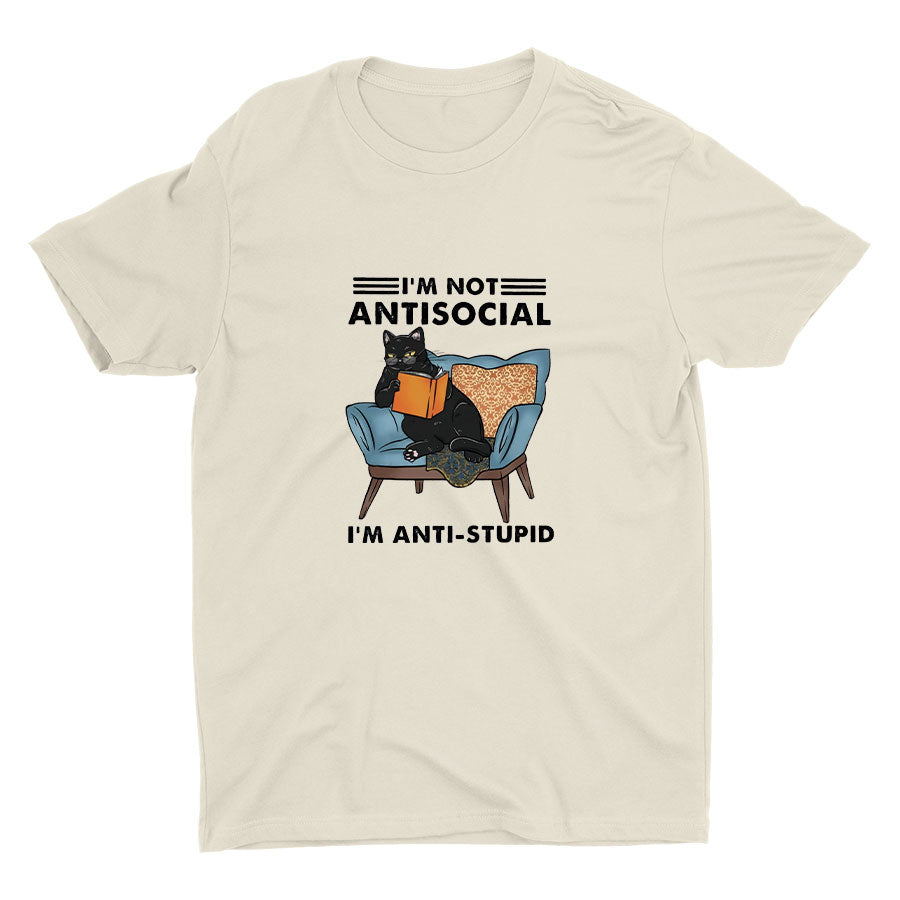 I′M NOT ANTISOCIAL Cotton Tee