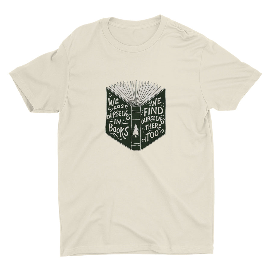 WE FIND OURSELVES IN BOOKS Cotton Tee
