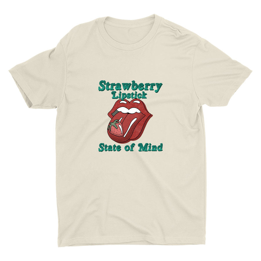 Strawberry Lipstick Cotton Tee
