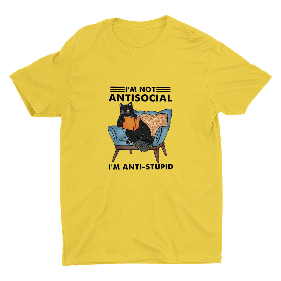 I′M NOT ANTISOCIAL Cotton Tee