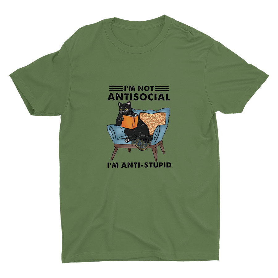 I′M NOT ANTISOCIAL Cotton Tee