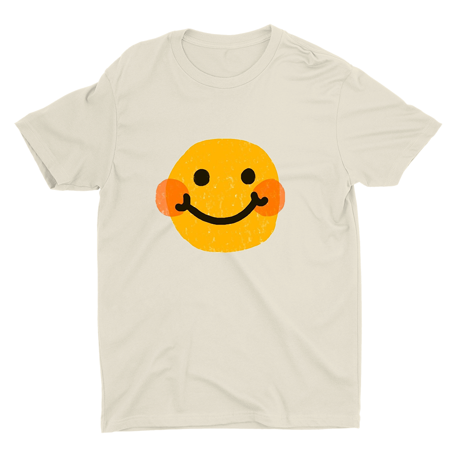 Cartoon Smiling Face Printed T-shirt