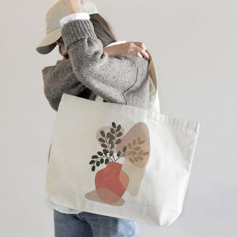 RED VASE CANVAS BAG