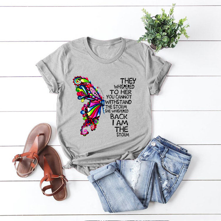 I am the storm multi-color tee