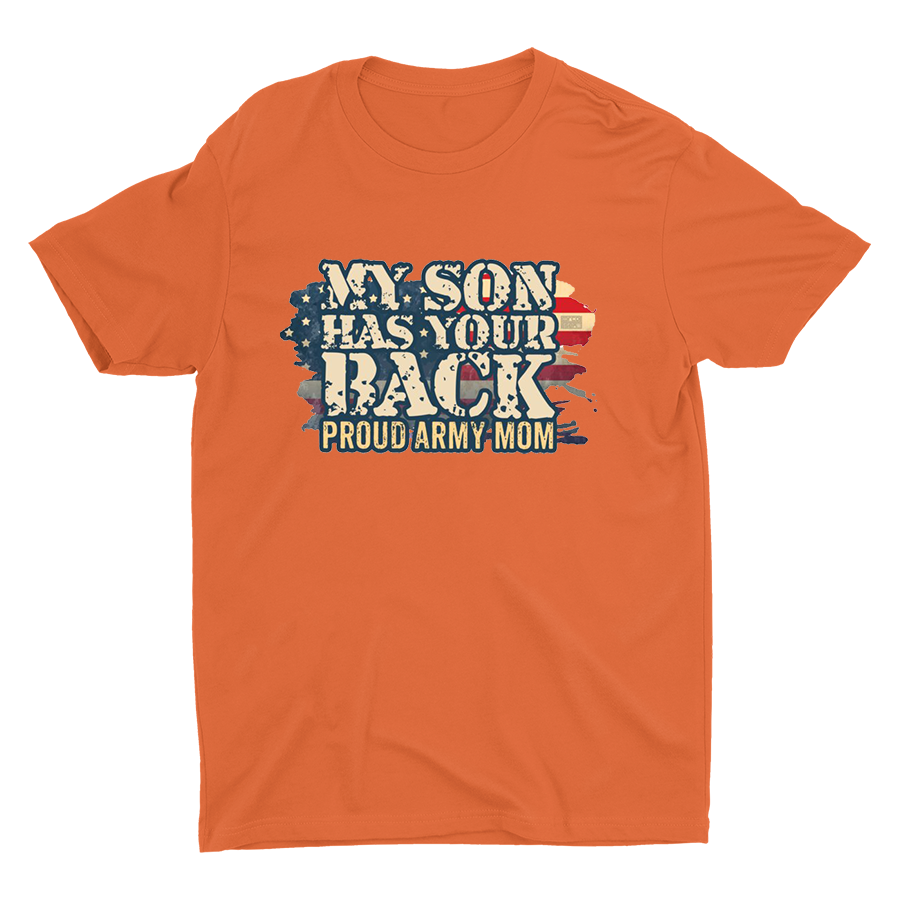 Pround Army Mom Printed T-shirt
