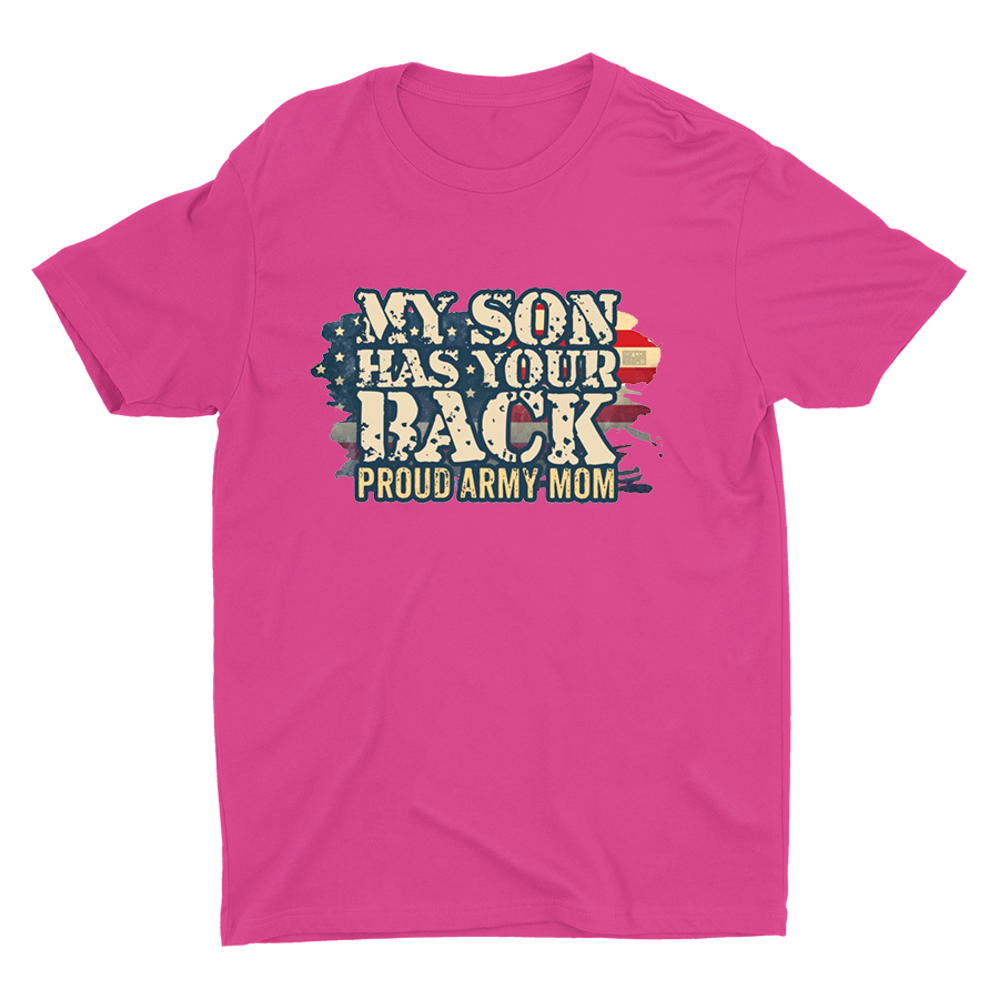 Pround Army Mom Printed T-shirt