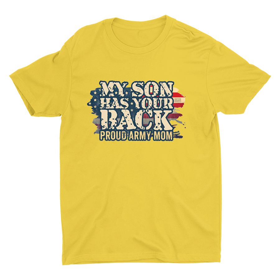 Pround Army Mom Printed T-shirt