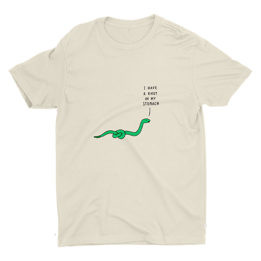 I HAVE A KNOT IN MY STOMACH Cotton Tee