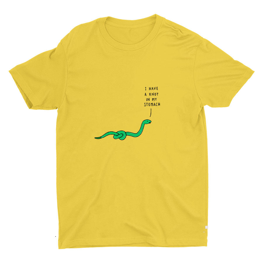 I HAVE A KNOT IN MY STOMACH Cotton Tee