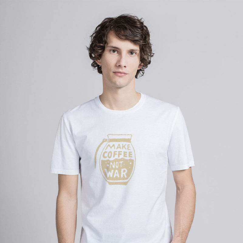 Make Coffee Not War Cotton Tee