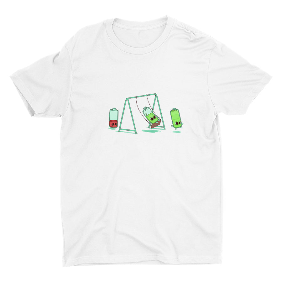 Charging Batteries Cotton Tee
