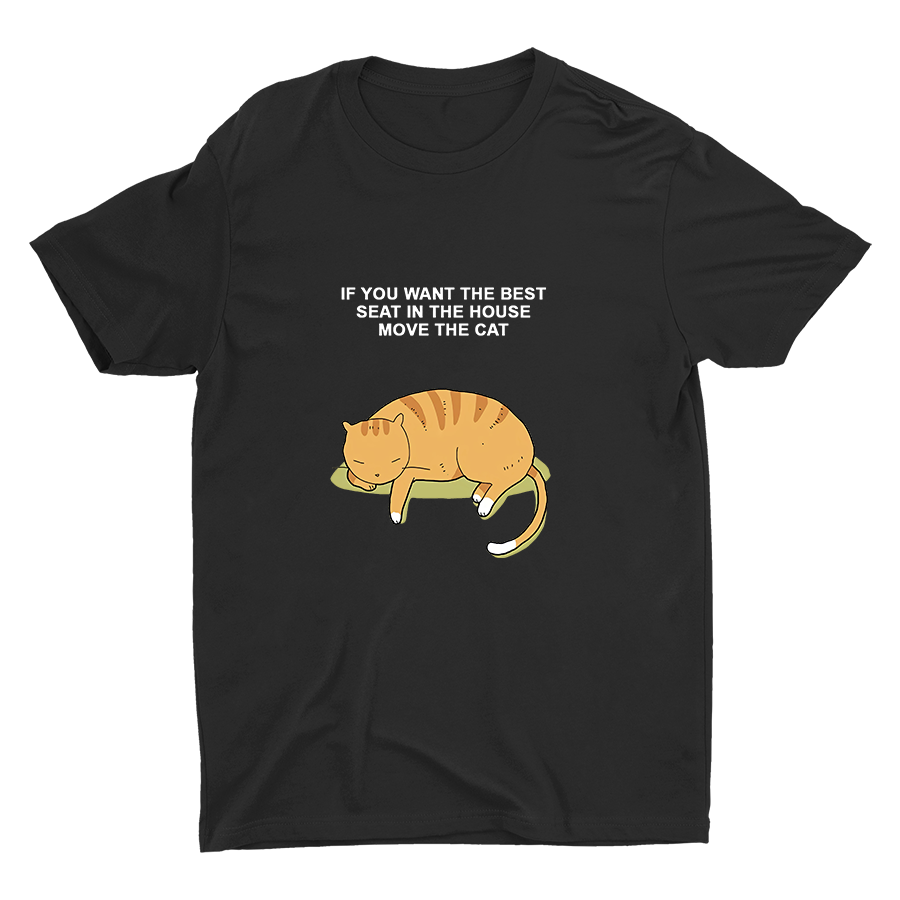 Just Move The Cat Cotton Tee