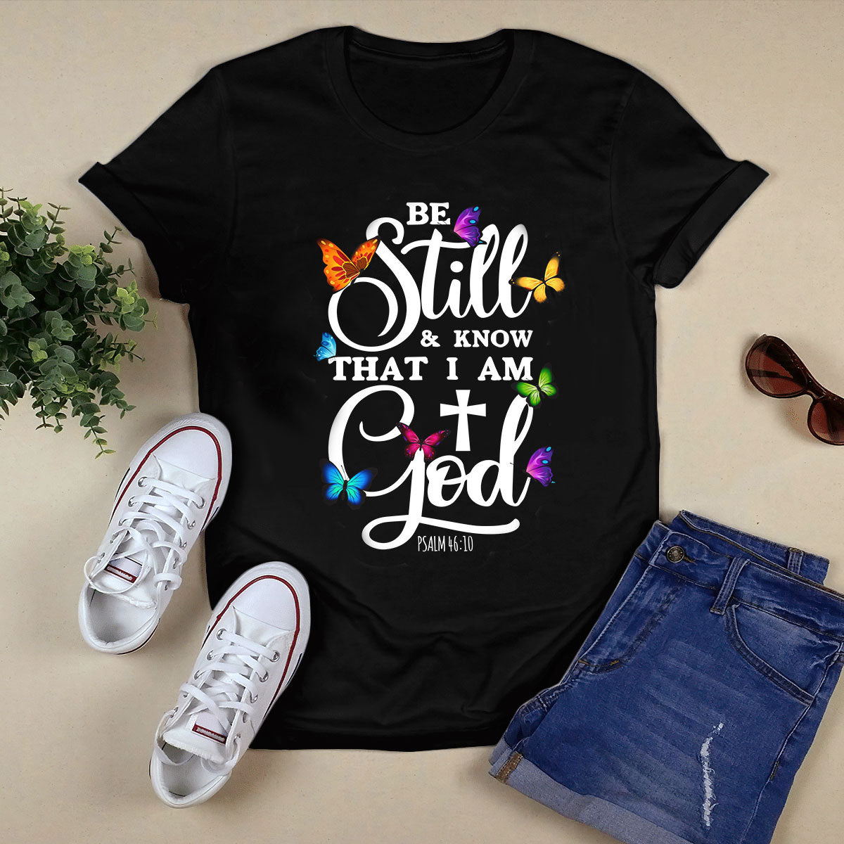 I Love Jesus Black T-Shirt O