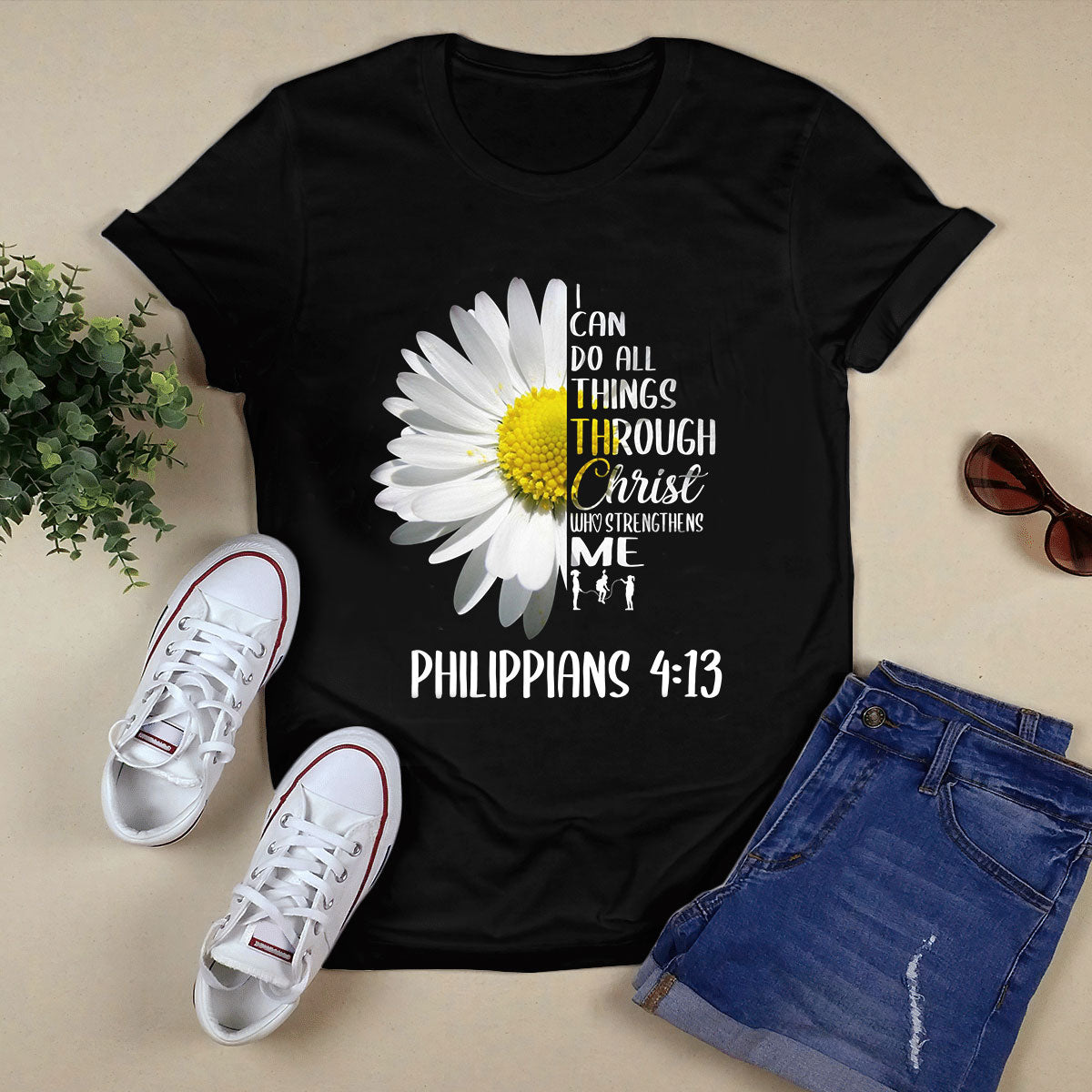 I Love Jesus Black T-Shirt Q