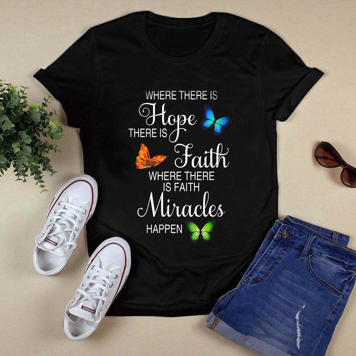 I Love Jesus Black T-Shirt U
