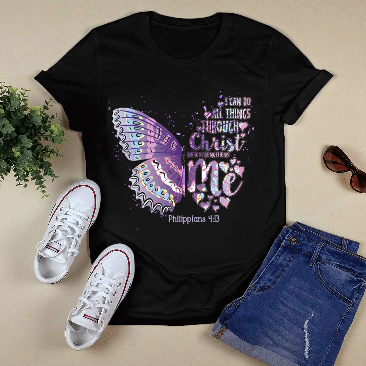 I Love Jesus Black T-Shirt W