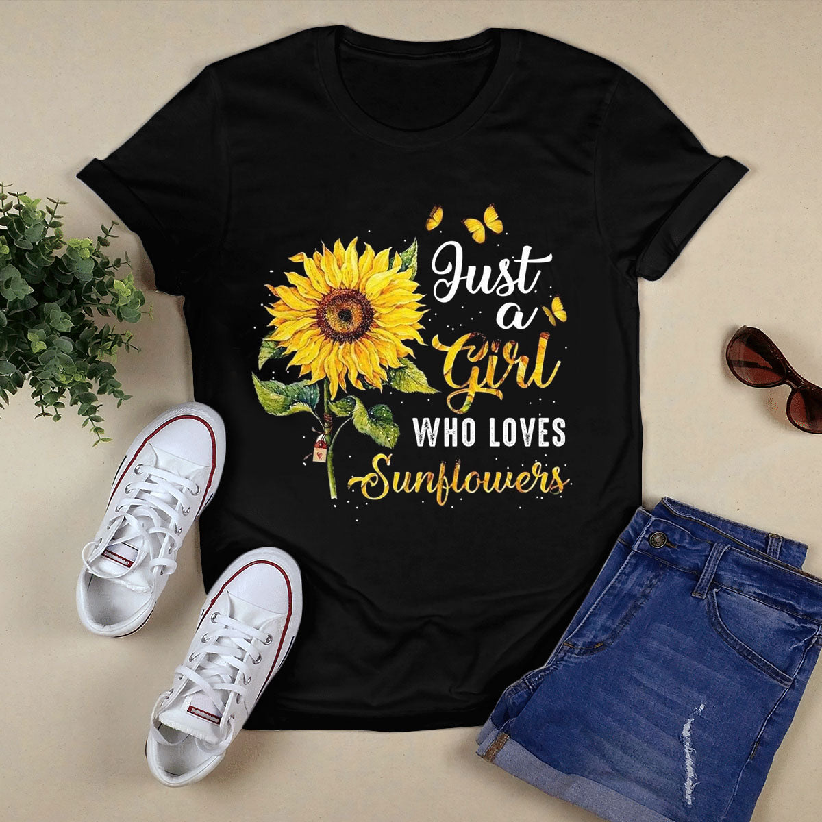 Peace Love Jesus Black T-Shirt G