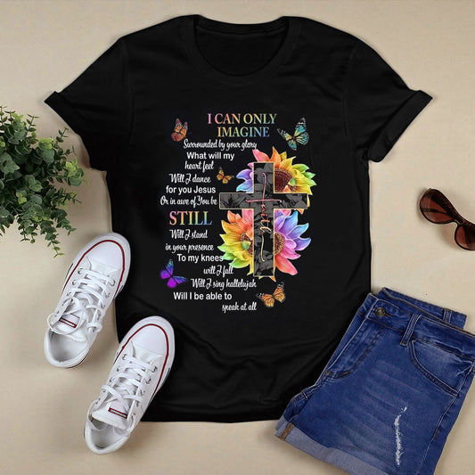 I Love Jesus Black T-Shirt L