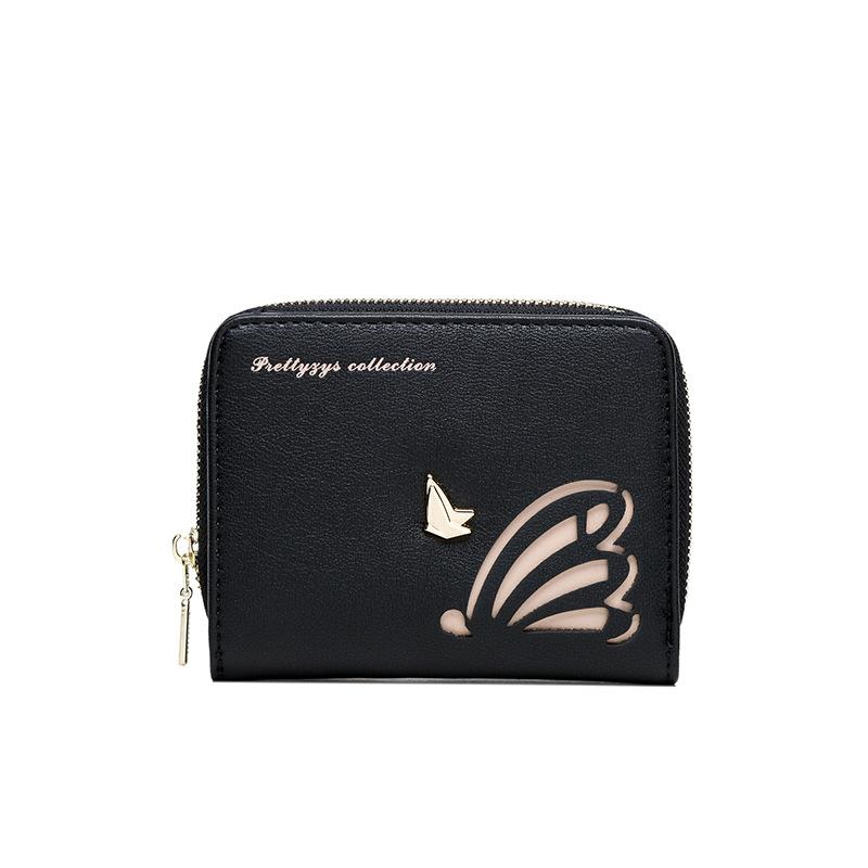 Hollow Butterfly Zipper Wallet