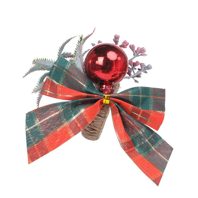 Christmas Bow Napkin Ring 6Pcs