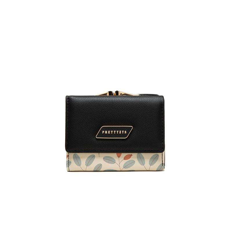 Leaves Printed Flip Cover Wallet