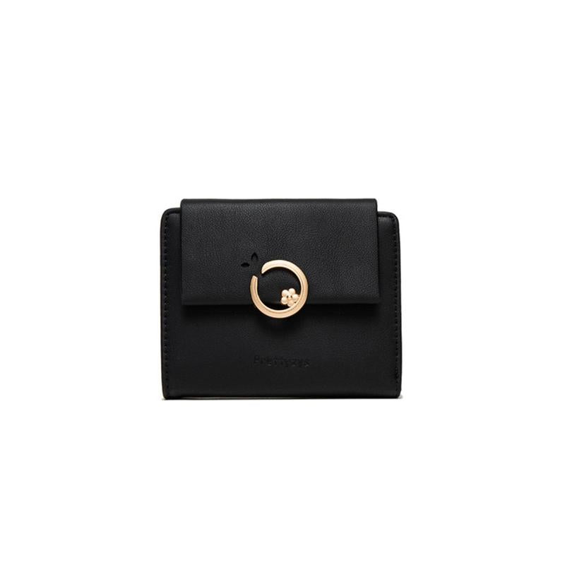 Flower Buckle Flip Cover Wallet