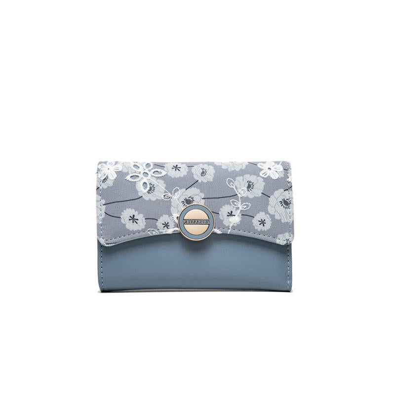 Lace Flower Filp Cover Wallet